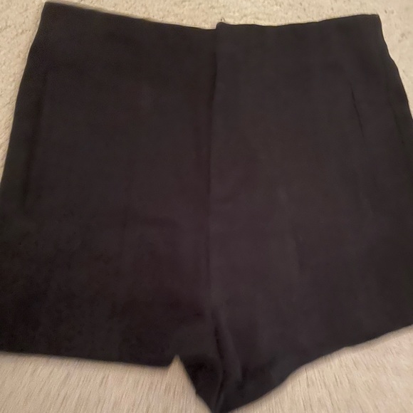 Zara high waist topstitch shorts M black no tags but never worn - Picture 7 of 9